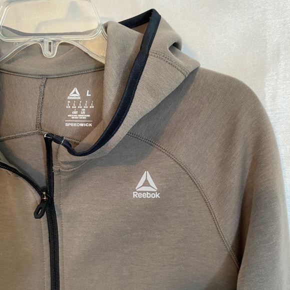 NWOT Reebok Full Zip Hoodie Brown  Ladies Lg - Picture 6 of 14